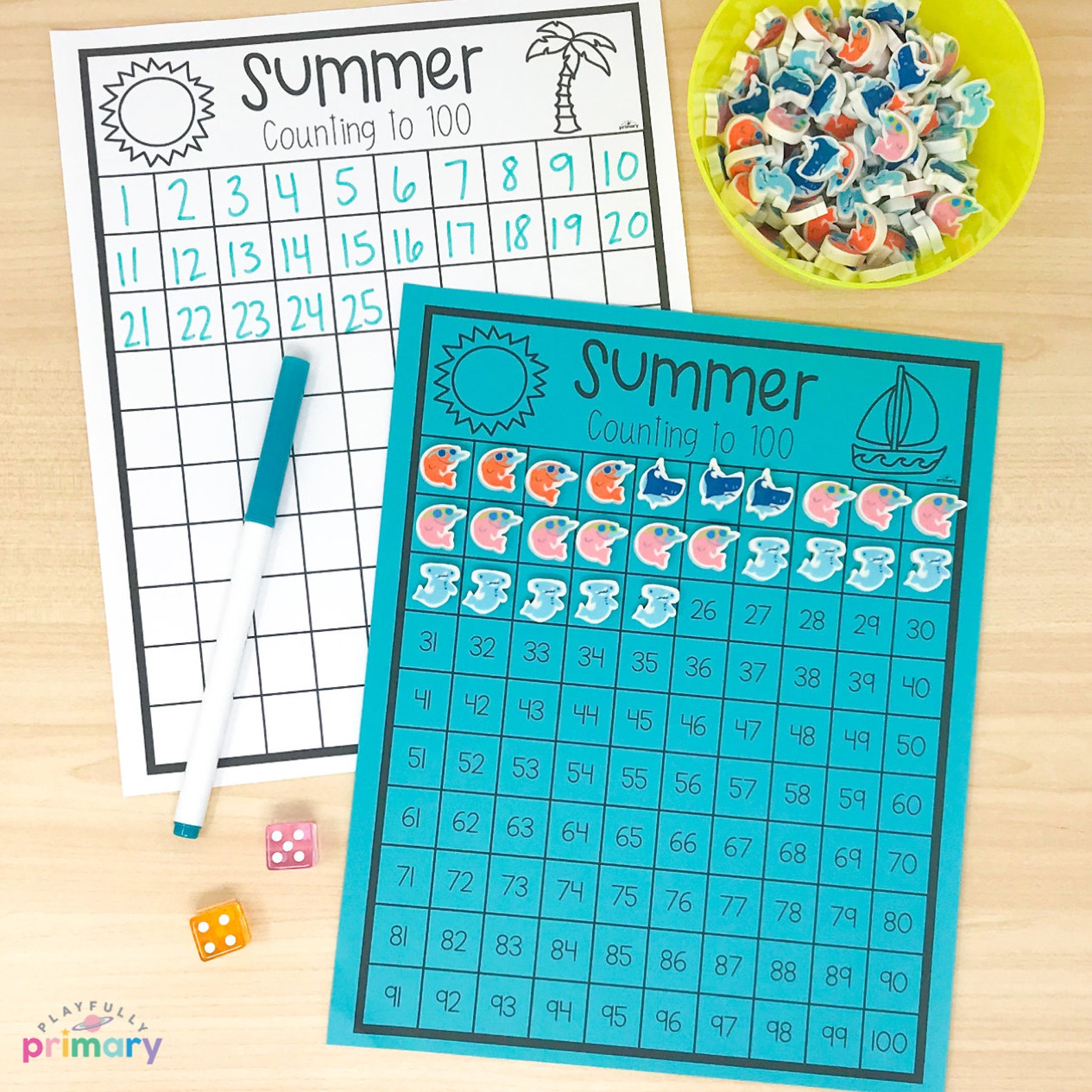 Summer Activities for Kids Kindergarten Math & Literacy | Etsy