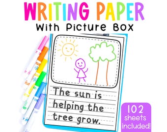 Write and Draw Daily Journal for Kids | Montessori-Inspired Printable | Primary Writing Practice Notebook
