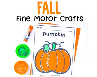Fall Crafts for Kids Printable | Preschool Craft Templates for Kindergarten | Fall Unit Study Homeschool