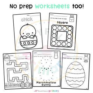Easter Crafts for Kids Printable, Easter Activities for Kids Printables, Easter Activity Bundle, Easter Fine Motor, Easter Activity Pack, Fine Motor Easter Activity Pack, Fun Easter Activities for Preschool, Homeschool Easter Unit Study, Montessori
