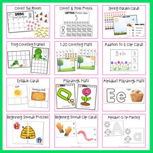 spring preschool bundle