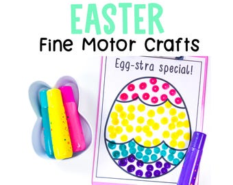 Printable Easter Crafts for Kids | Easy Preschool Craft Templates for Kindergarten Homeschool PreK Toddlers