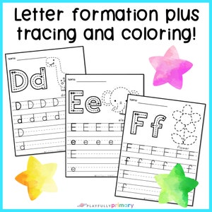 Alphabet Tracing Worksheets | Handwriting Practice for Kids | Letter Formation Printable for Kindergarten, 1st Grade, Preschool, Homeschool