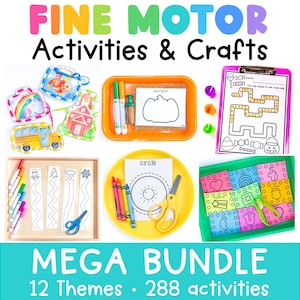 Fine Motor Activities Bundle | Preschool & Pre-K Fine Motor Skills | Kindergarten Centers | Homeschool OT