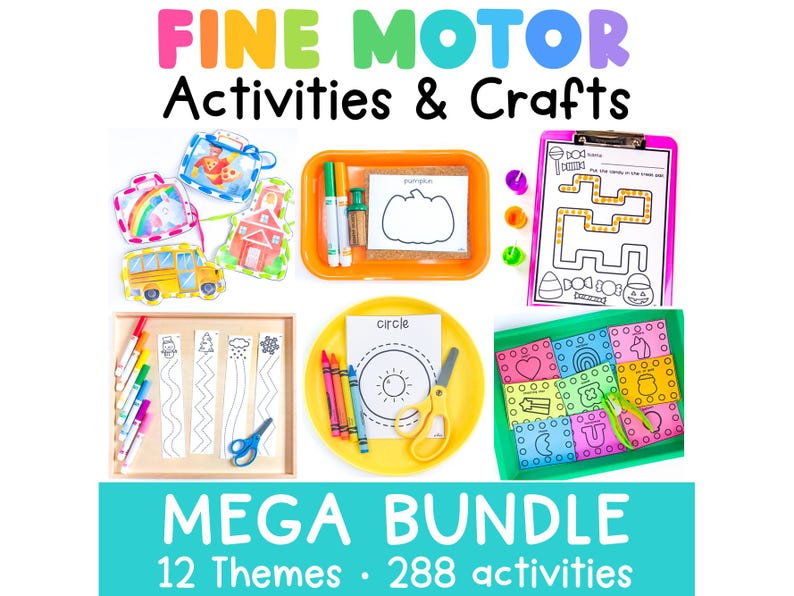 Fine Motor Activities Bundle | Preschool & Pre-K Fine Motor Skills | Kindergarten Centers | Homeschool OT