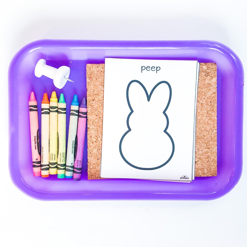 Easter pin poking activities Easter pokey pin Montessori push pinning Easter fine motor activities for preschool prek kindergarten homeschool