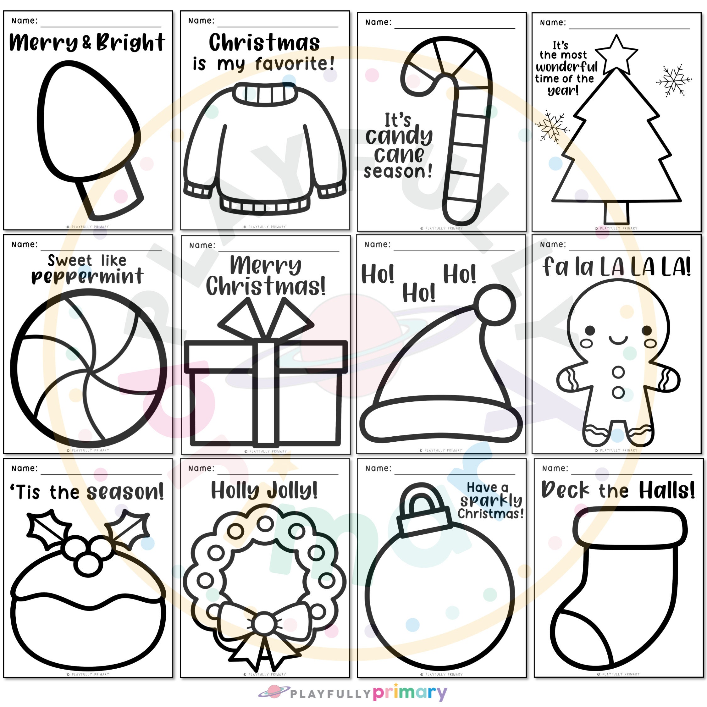 Christmas Crafts for Kids Classroom Printable, Kindergarten Preschool ...