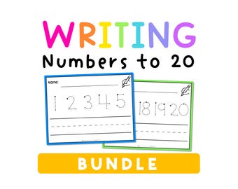 Large Number Tracing Kindergarten Math Worksheets, Number Formation Preschool Math Centers, Educational Workbook Printable