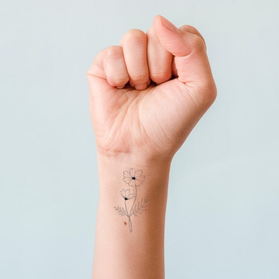 Temporary Tattoo 6 Birth Month Flower Temp Tattoos for Women - Etsy Temporary Tattoo 6 Birth Month Flower Temp Tattoos for Women - Etsy