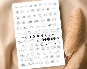 79 Tiny Galaxy Temporary Tattoos – Realistic, Waterproof, Space-Inspired Body Art for All Ages