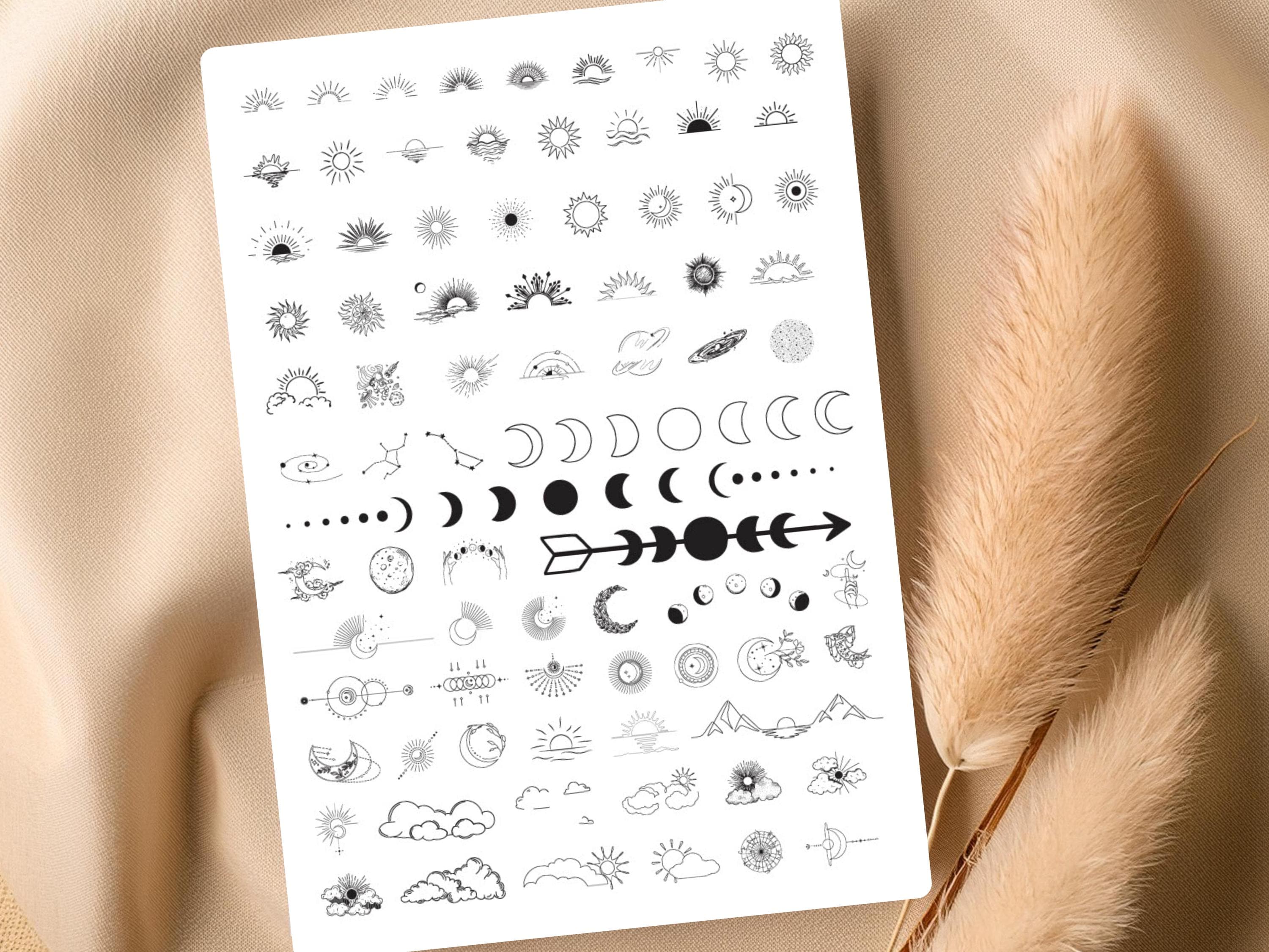 79 Tiny Galaxy Temporary Tattoos - Realistic, Waterproof, Space-Inspired Body Art for All Ages