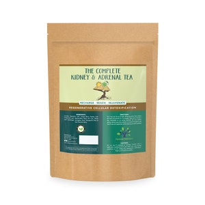 Kidney & Adrenal Complete Herbal Tea | Recharge ~ Renew ~ Rejuvenate | Regenerative Cellular Detoxification