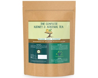 Kidney & Adrenal Complete Herbal Tea | Recharge ~ Renew ~ Rejuvenate | Regenerative Cellular Detoxification
