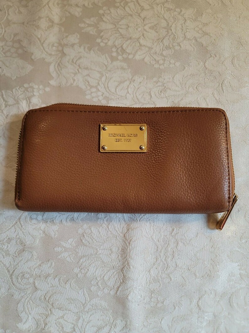 michael kors gold clutch purse