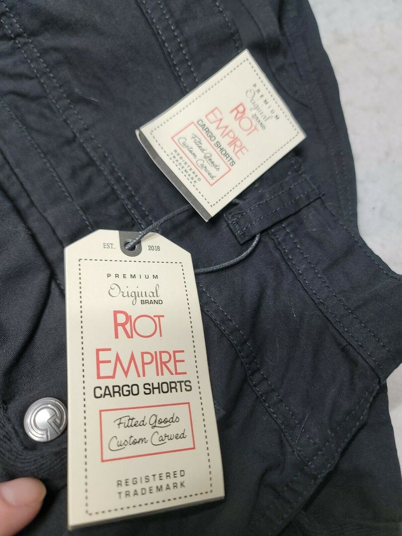 riot empire cargo shorts