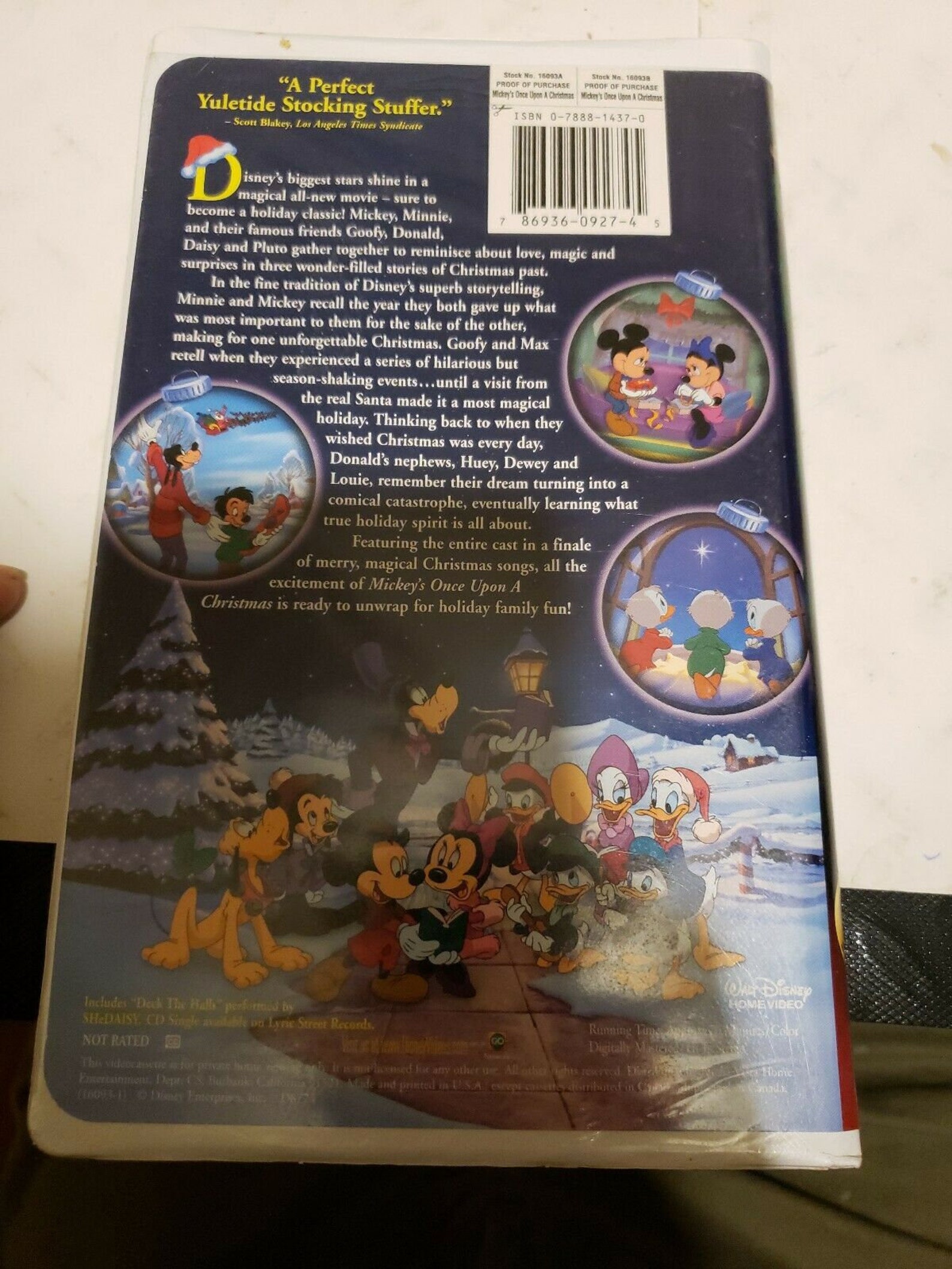 Opening To Mickey's Once Upon A Christmas 1999 Vhs Mickey's Once Upon A Christmas VHS 1999 | Etsy