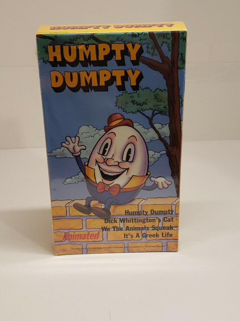 Humpty Dumpty Animated 4 Cartoon Vhs Brand New Sealed ultra | Etsy