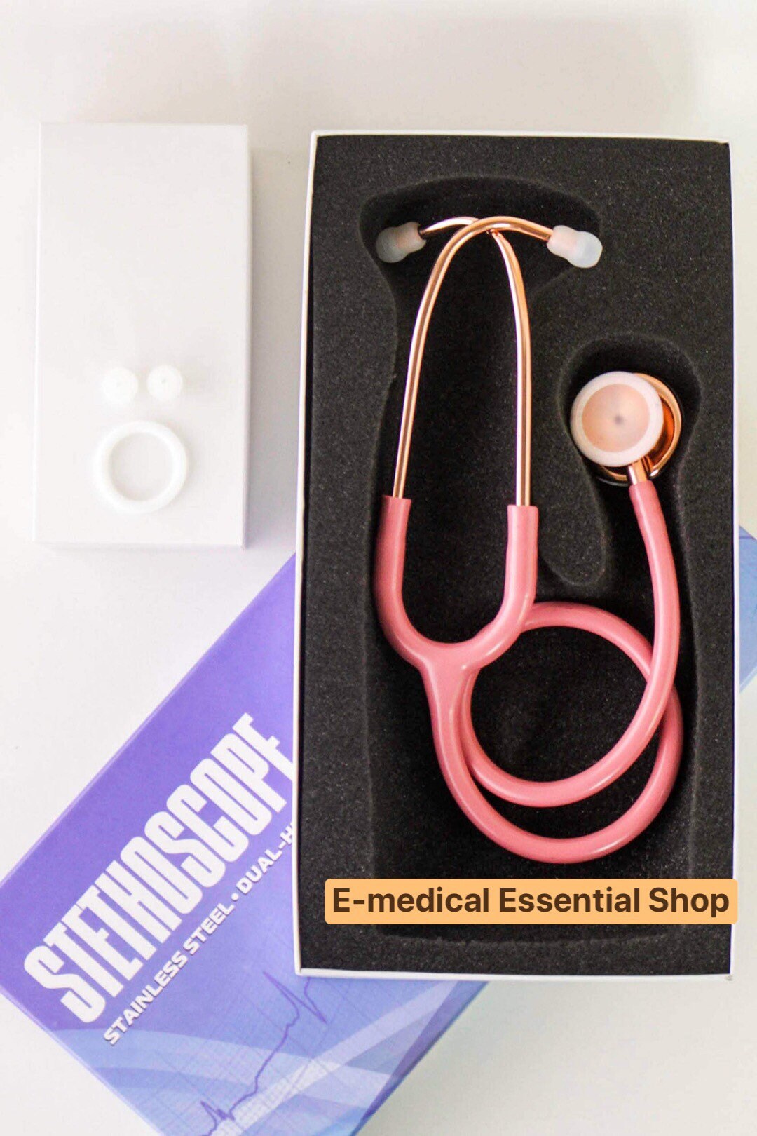 Pink with Rosegold Double Head Stethoscope Medical Great Etsy