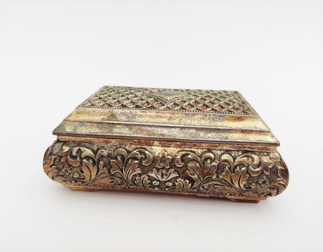 Metal Box/casket Rustic Retro Decor Vintage From 1960s Etsy