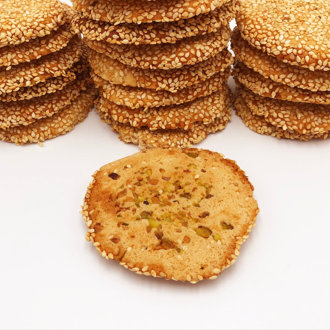 Barazek Sesame Pistachio Cookies Arabic Sweets Middle - Etsy.de