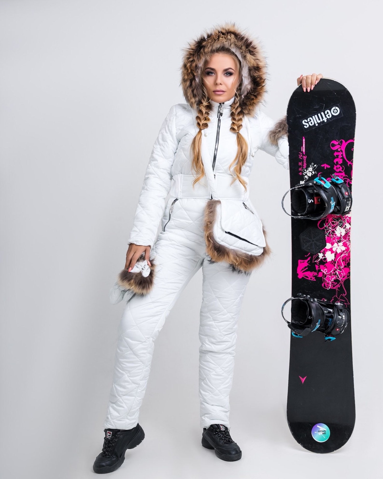 Women white Ski Suit Women Ski Jumpsuit Snowsuit Women | Etsy