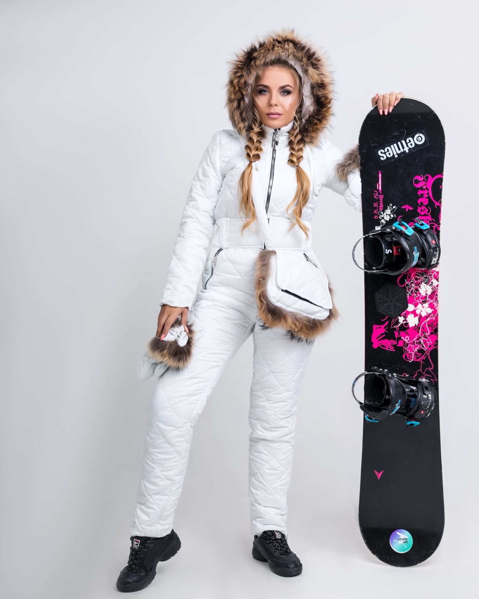 Women white Ski Suit Women Ski Jumpsuit Snowsuit Women Etsy