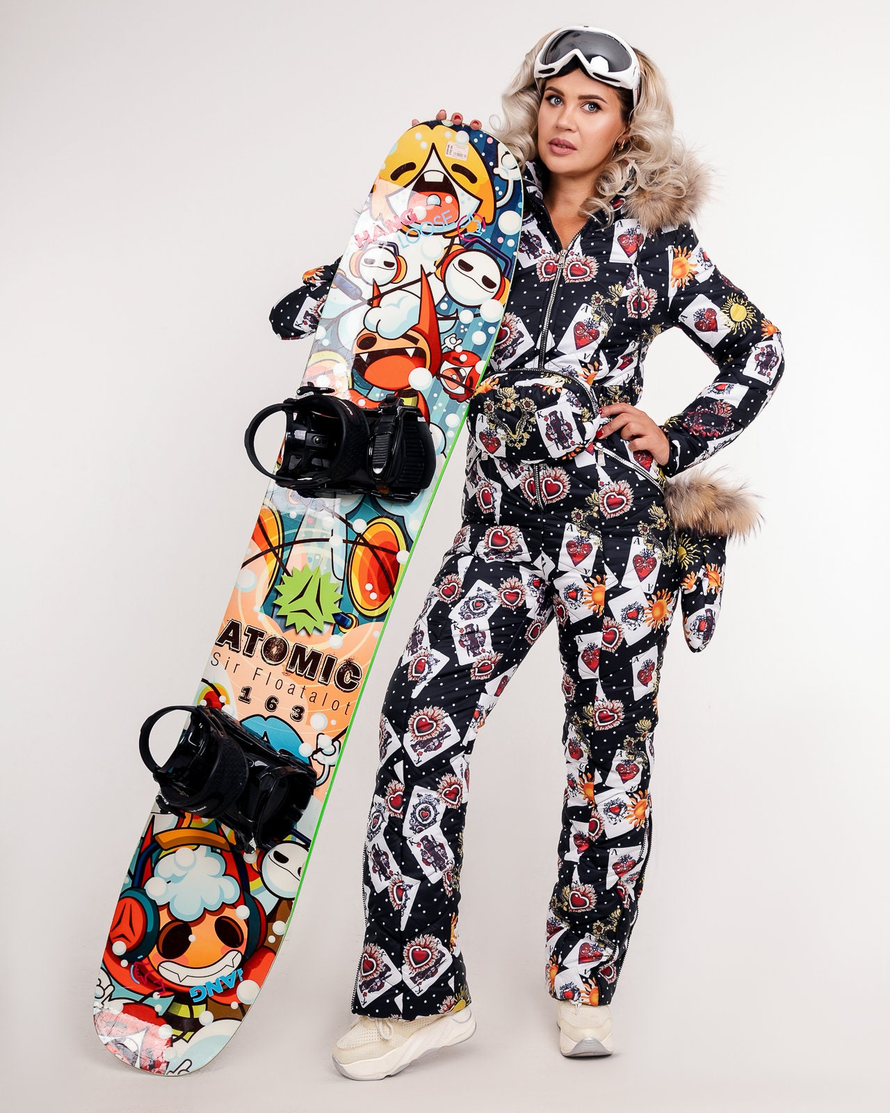 Women black Ski Jumpsuit Ski Suit Women Snowsuit Women Etsy