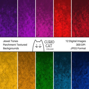 Jewel Tone Pergaminho Queda de papel digital Download instantâneo JPEG Digital Download 300 DPI