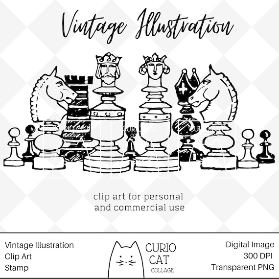 The Chess Board Vintage Illustration Art Drawing Line Vector, Art, Drawing,  Line PNG and Vector with Transparent Background for Free Download