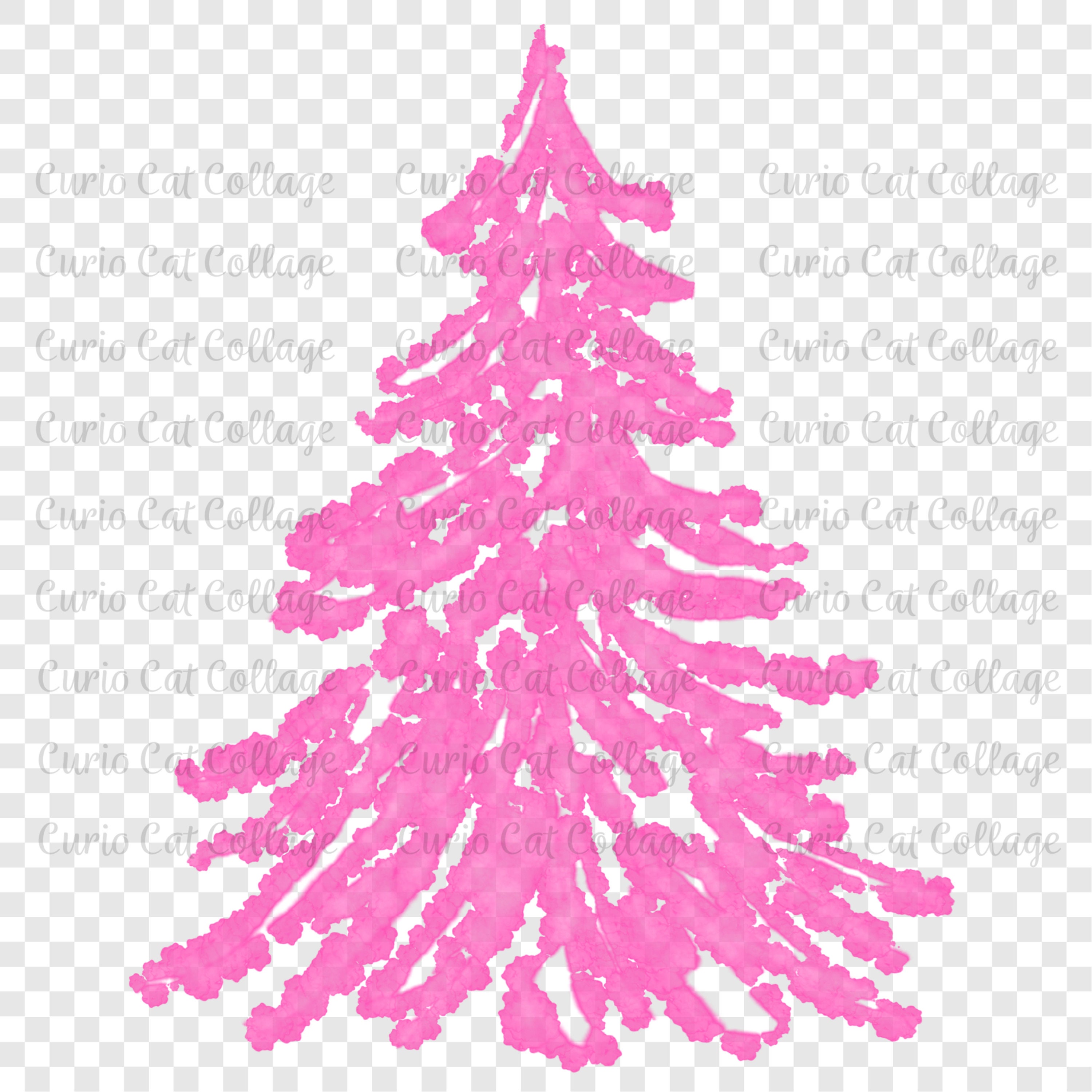 Pink Trees Clip Art Pink Christmas Sublimation Christmas - Etsy UK