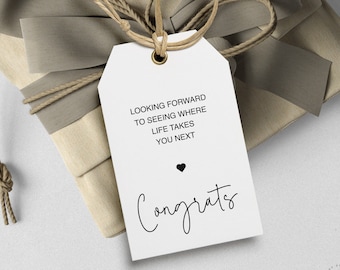 Etichette di congratulazioni Etichette regalo stampabili, minimalista, congratulazioni, download immediato modificabile