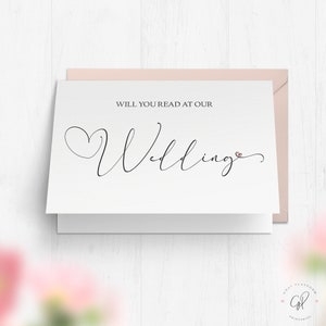 Voulez-vous lire à notre carte imprimable de mariage, minimaliste, fichier numérique de téléchargement instantané, Mini carte 3,5 x 5 pouces