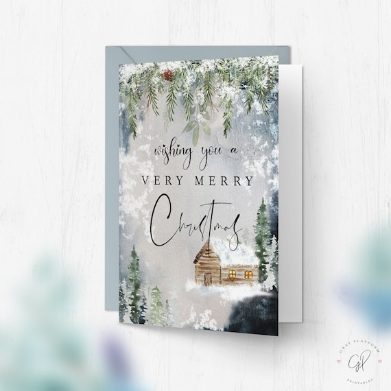Christmas Card Printable Instant Download Digital File - Etsy