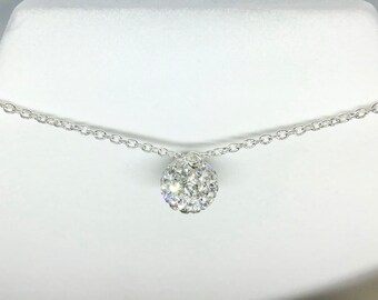 Silver Rhinestone choker. Bride/Bridesmaid jewelry