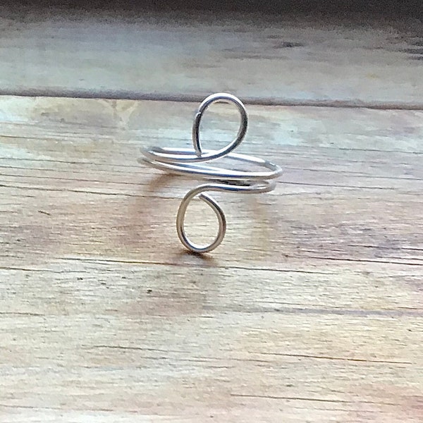 Infinity ring, Wire wrapped ring, Infinity symbol ring, Simple infinity ring, Infinity band ring