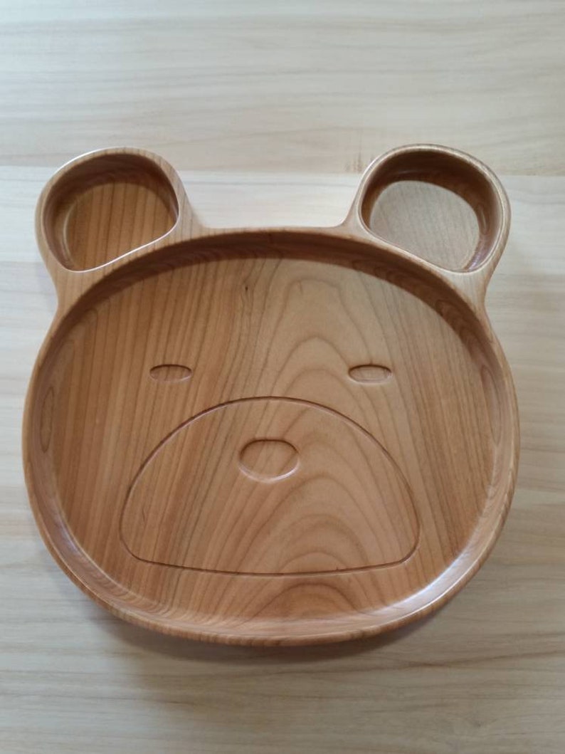 Kids Wooden Plate Animal Discount | Etsy