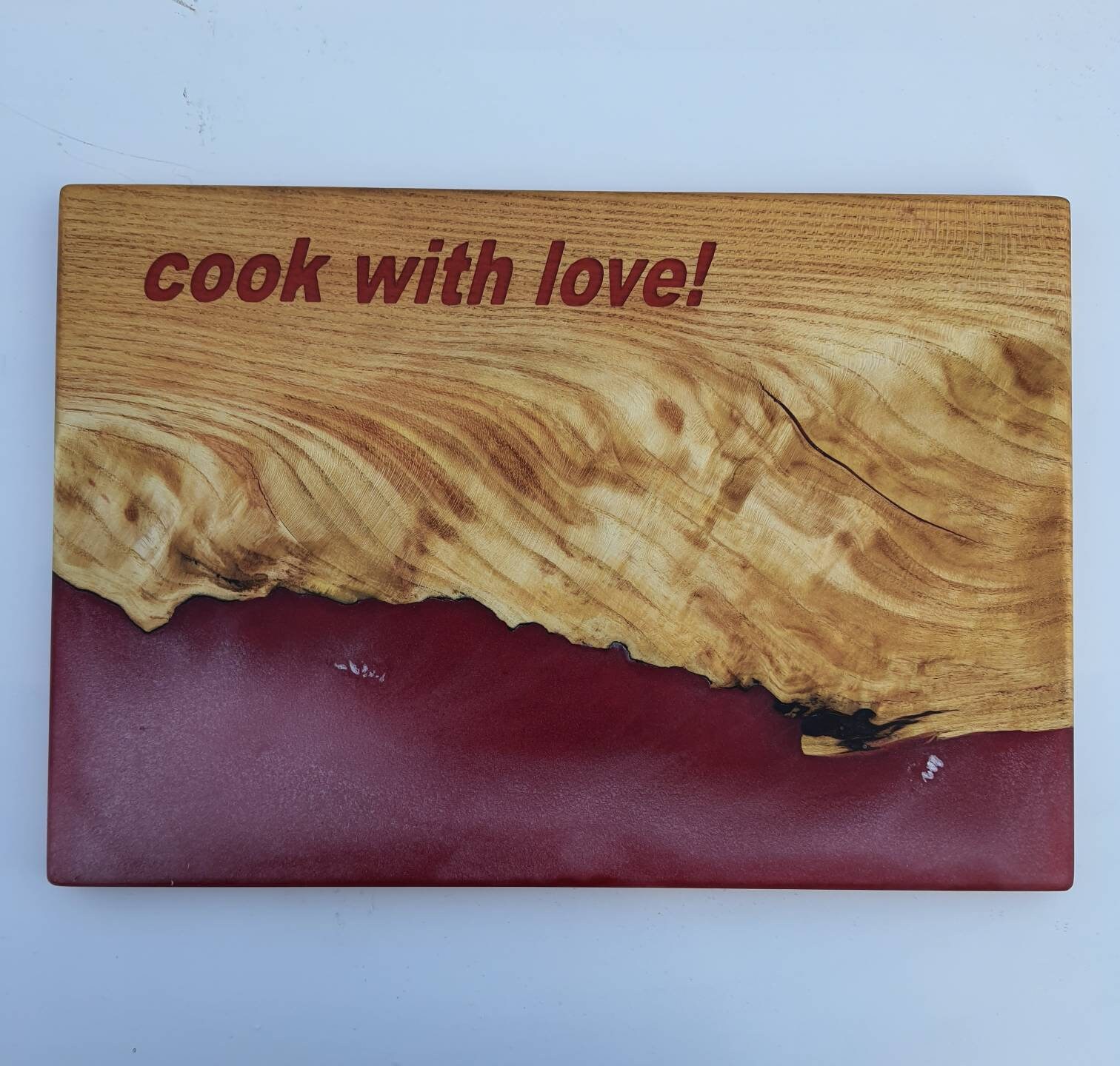 Wood and Epoxy Cutting board Epoxy serving board Etsy