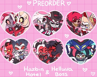 PREORDER Llaveros de corazón Hazbin Helluva