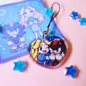 Glitter Epoxy Phone Charm Shadow Maria