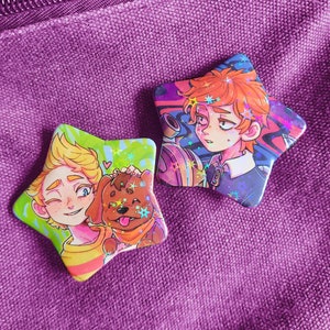 Mother 3 / Earthbound Holo Star-badges