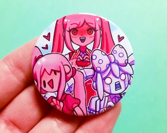 OMORI Bosses Button Pins - Sweetheart ,space Boyfriend