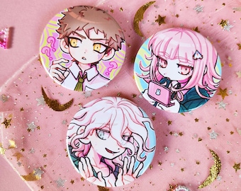DanganRonpa 2 Button Pin Badges