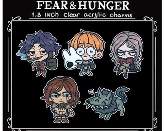 Mini amuletos tontos de Miedo y Hambre