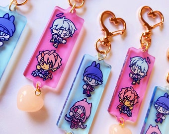 Original Strap Keychain with heart charm