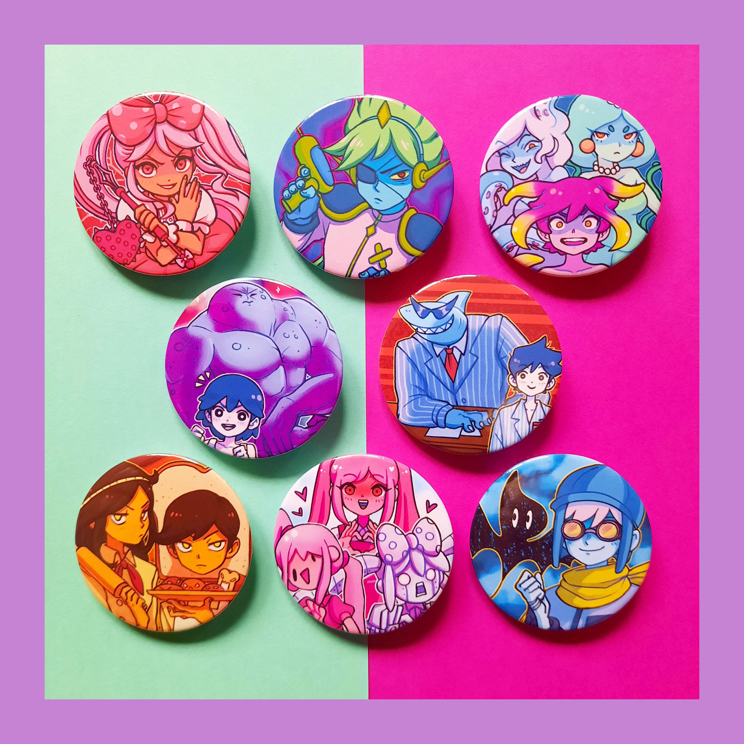 OMORI CHIBI Button Pin Set 缶バッジ - メルカリ