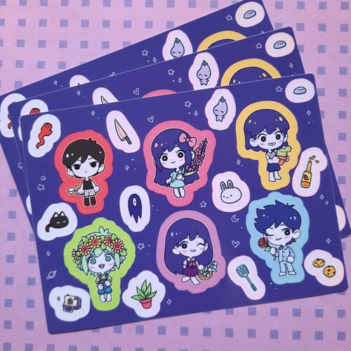OMORI Stickers Vinyl Omori Fan Art Omori Basil Omori Etsy Australia