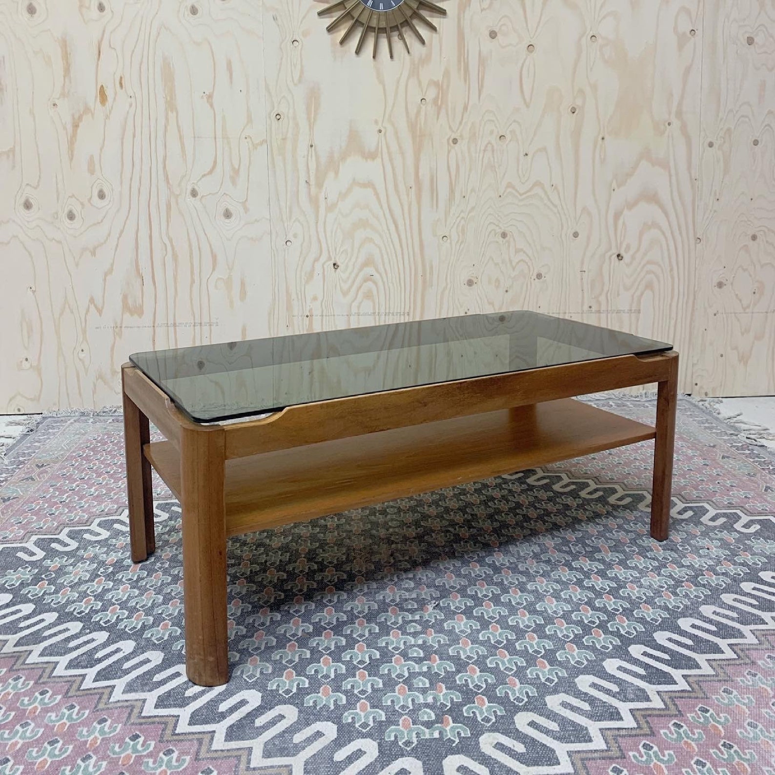 Mid Century Retro Myer Smoked Glass Coffee Table Etsy