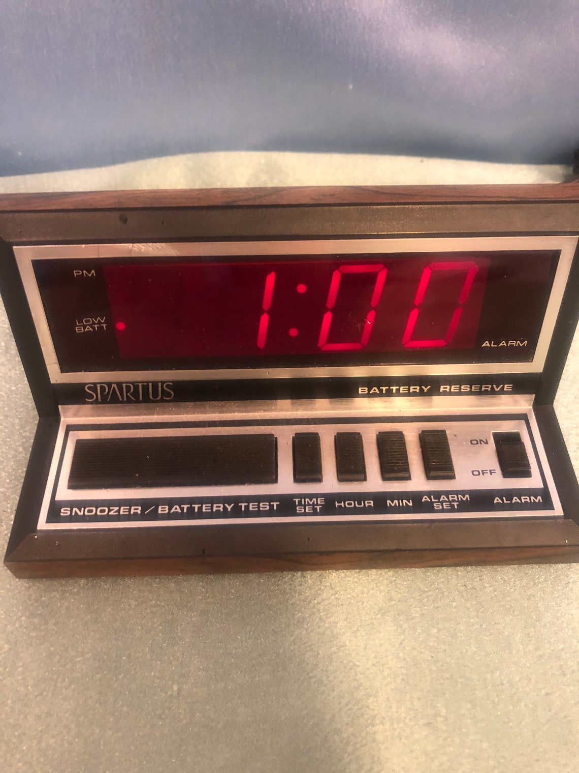 Vintage 1980s Spartus alarm clock Etsy