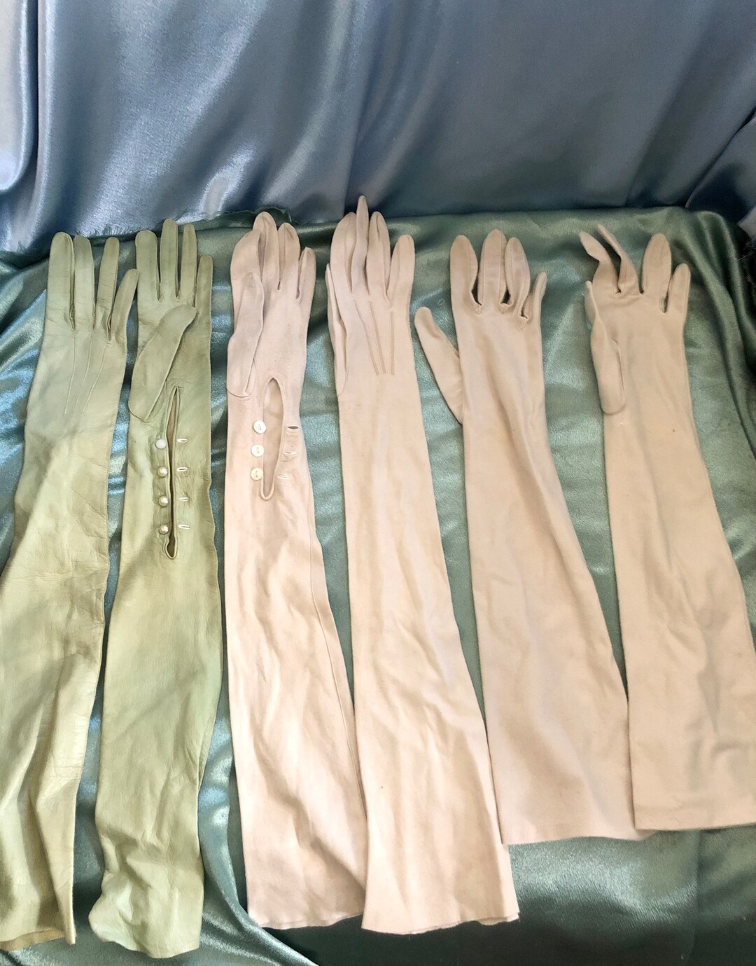 Vintage Womens Kid Gloves Etsy