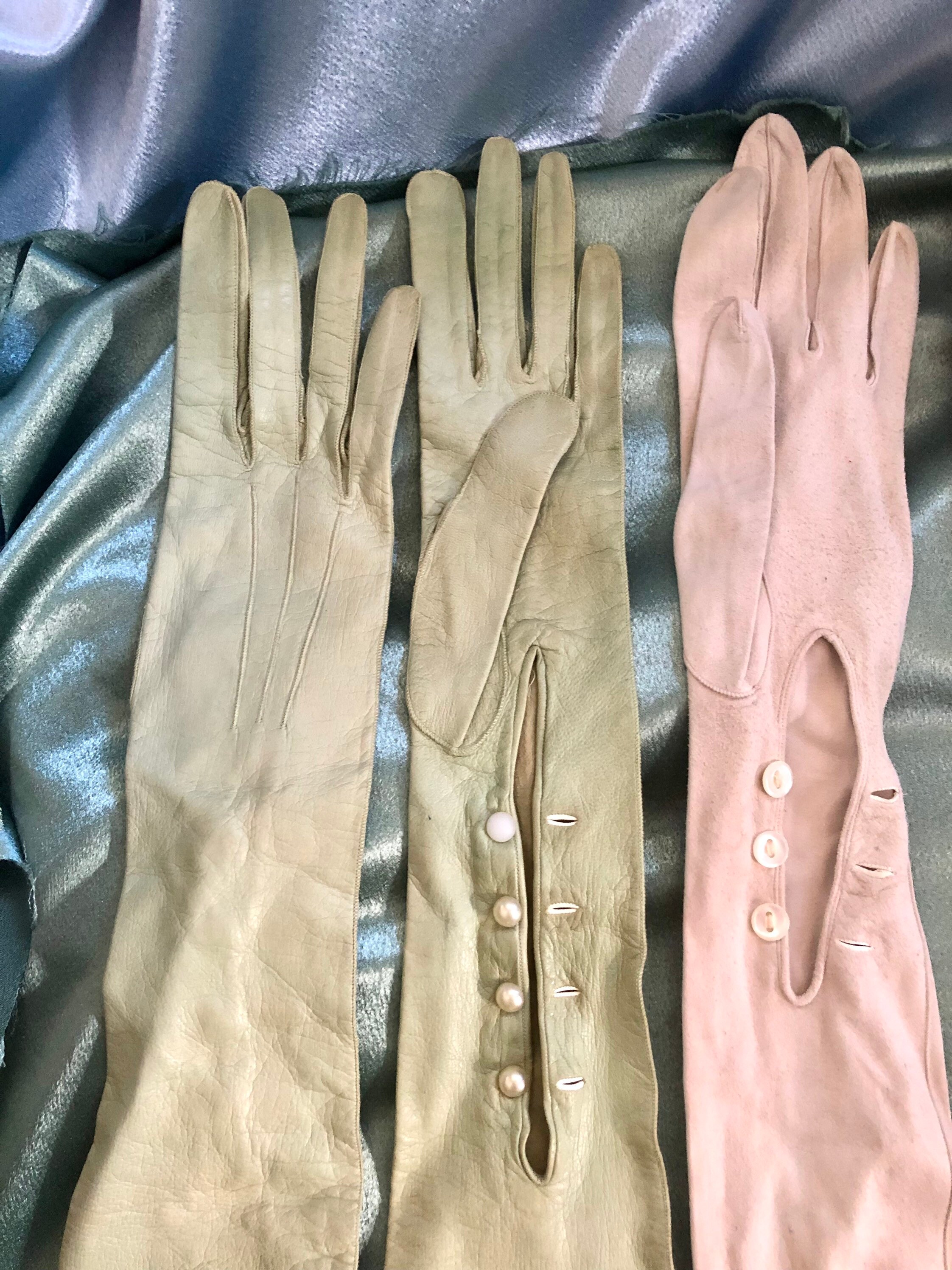 Vintage Womens Kid Gloves Etsy